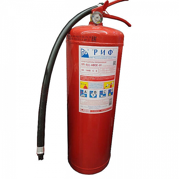 Огнетушитель порошковый РИФ ОП-8(з)-ABCE-01