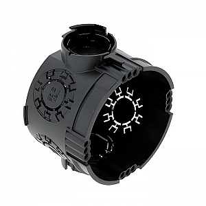 Подрозетник OBO-Bettermann UG 46 одиночный для сплошных стен без винтов черный