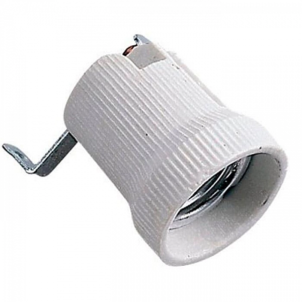 Патрон Electraline 71140 Е27 подвесной керамический белый