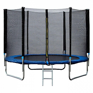 Батут Bebon Sports 08342F2YL 244 см c сеткой безопасности и лестницей