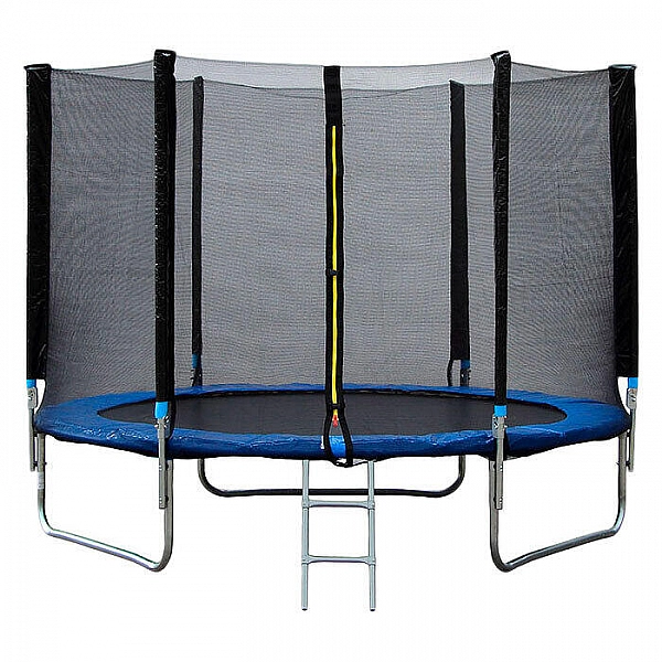 Батут Bebon Sports 08342F2YL 244 см c сеткой безопасности и лестницей