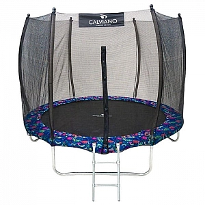 Батут Calviano 8ft Outside master smile 252 см пружинный с защитной сеткой