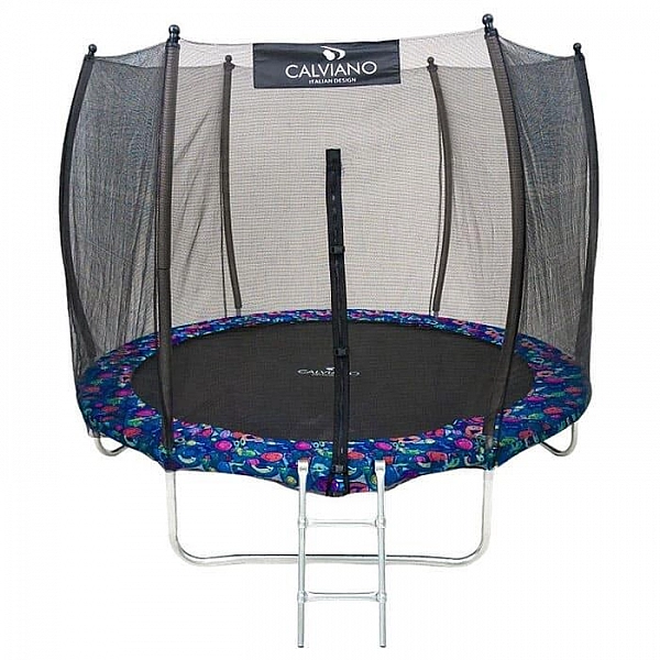 Батут Calviano 8ft Outside master smile 252 см пружинный с защитной сеткой