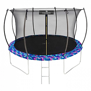Батут Calviano 12ft Inside master smile 374 см пружинный с защитной сеткой