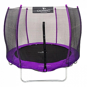 Батут Calviano 8ft Outside master purple 252 см пружинный с защитной сеткой. Изображение - 1