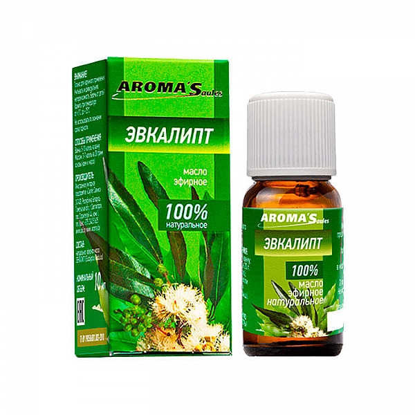 Масло эфирное Aroma Saules Эвкалипт натуральное 10 мл