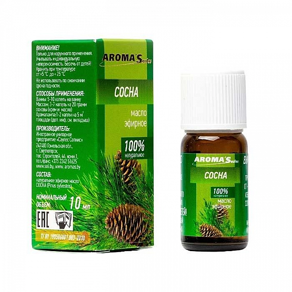 Масло эфирное Aroma Saules Сосна 10 мл
