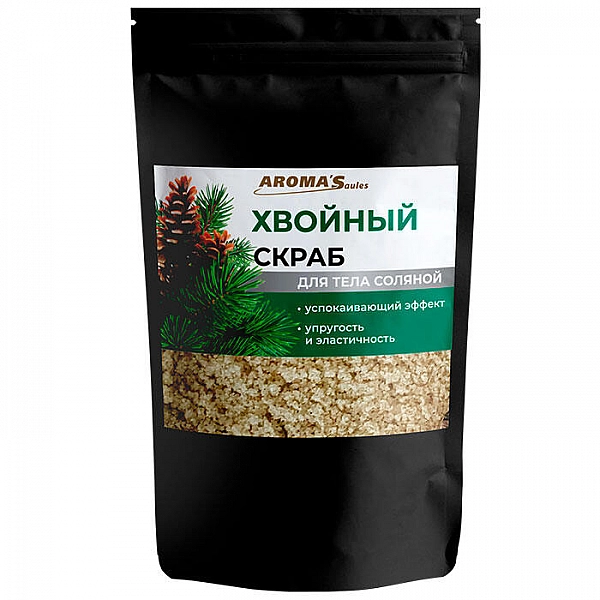 Скраб для тела Aroma Saules Хвойный из соли морской 400 г
