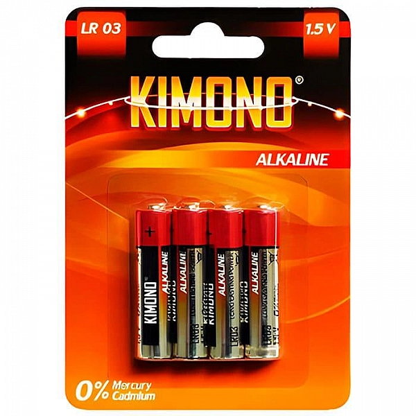 Батарейка Kimono LR03/BL4 ААА алкалиновая 4 шт