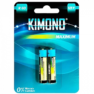 Батарейка Kimono R03/BL2 ААА Micro солевая 2 шт