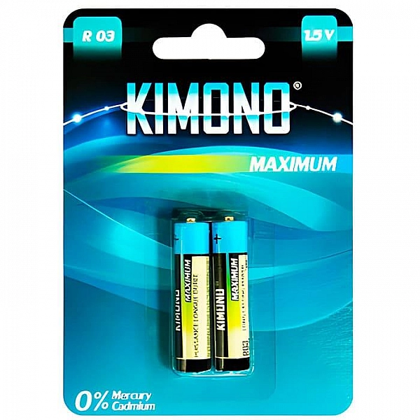 Батарейка Kimono R03/BL2 ААА Micro солевая 2 шт