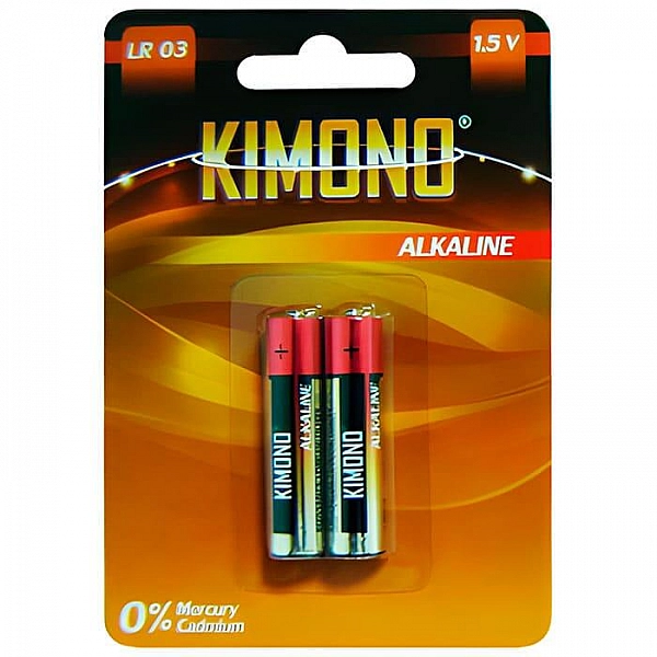 Батарейка Kimono LR03/BL2 ААА Micro алкалиновая 2 шт