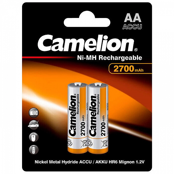 Аккумулятор Camelion NH-AA2700BP2 2 шт