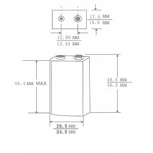 Батарейка Camelion 6LF22 (6LR61) Plus Alkaline BP1 крона 1 шт. Изображение - 1