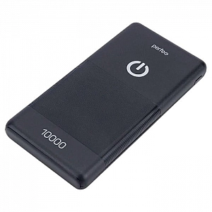 Аккумулятор внешний Powerbank Perfeo 10000mah In Micro USB-A/Out USB-A Type-C Micro Lightning 2.1А черный