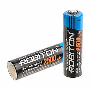 Аккумулятор Robiton 2500MHAA 2 шт. Изображение - 1