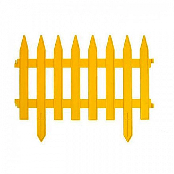 Забор декоративный Gardenplast Gotika №3 50212 3.10 м желтый 7 шт