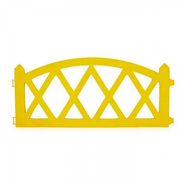 Забор декоративный Gardenplast Modern №4 50213 3 м желтый 5 шт