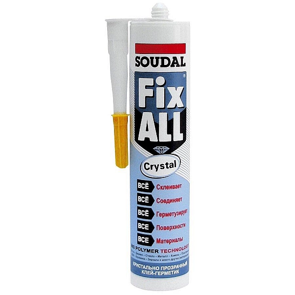 Клей-герметик Soudal Fix All Crystal гибридный 290 мл прозрачный