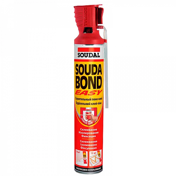 Клей-пена Soudal Soudabond Easy Genius Gun универсальная 750 мл оранжевая