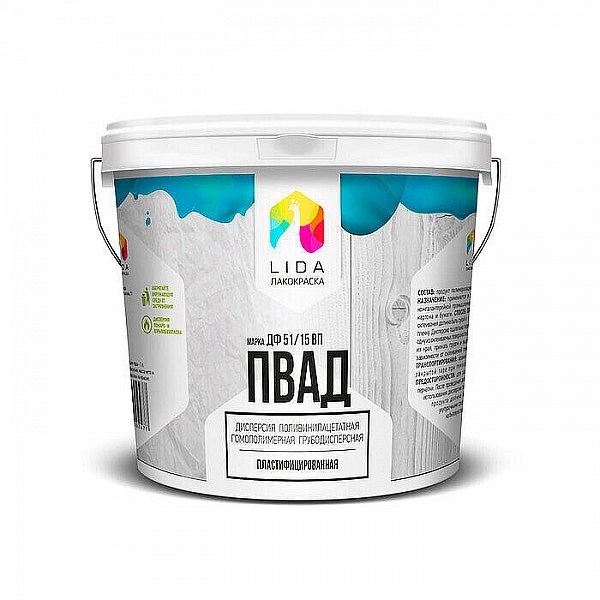 Клей Lida ПВАД ДФ 51/15 ВП натуральная 1 кг