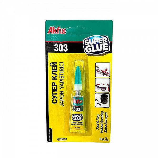 Супер клей Akfix 303 3 г