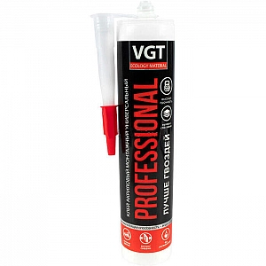 Клей VGT Professional 26363 акриловый монтажный универсальный 0.35 кг белый