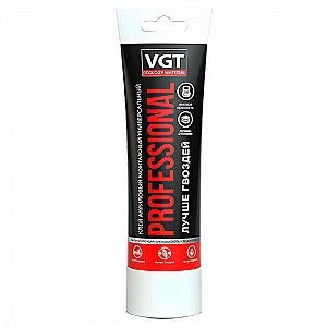 Клей VGT Professional акриловый монтажный универсальный 0.3 кг белый