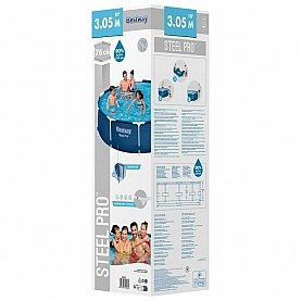 Бассейн каркасный Bestway Steel Pro 56677 305*76 см 4678 л. Изображение - 1