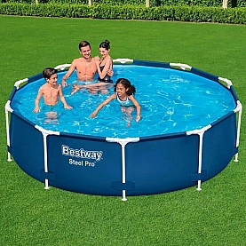 Бассейн каркасный Bestway Steel Pro 56677 305*76 см 4678 л. Изображение - 2