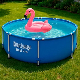 Бассейн каркасный Bestway Steel Pro 56677 305*76 см 4678 л. Изображение - 3