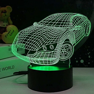 Ночник Camelion NL-403 Машинка LED 3Вт RGB USB 3АА (в комплект не входят)