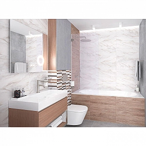 Плитка Laparet Milos 60141 200*600 мм белый. Изображение - 3