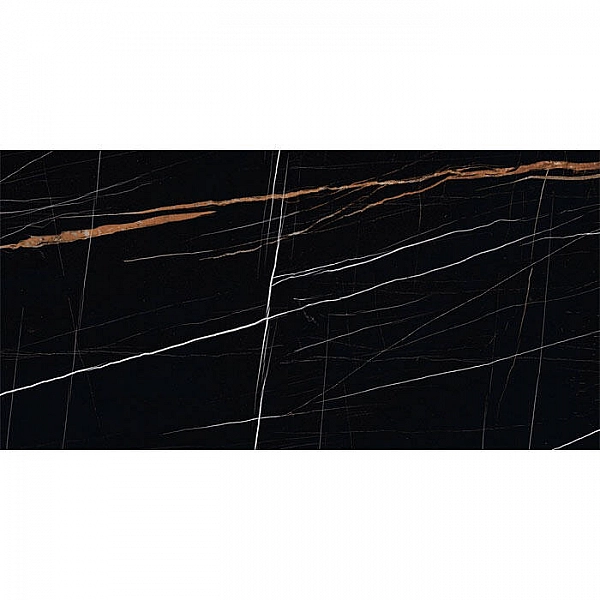 Керамогранит Kerranova Nero Dorato K-1004/MR 1200*600 мм черный