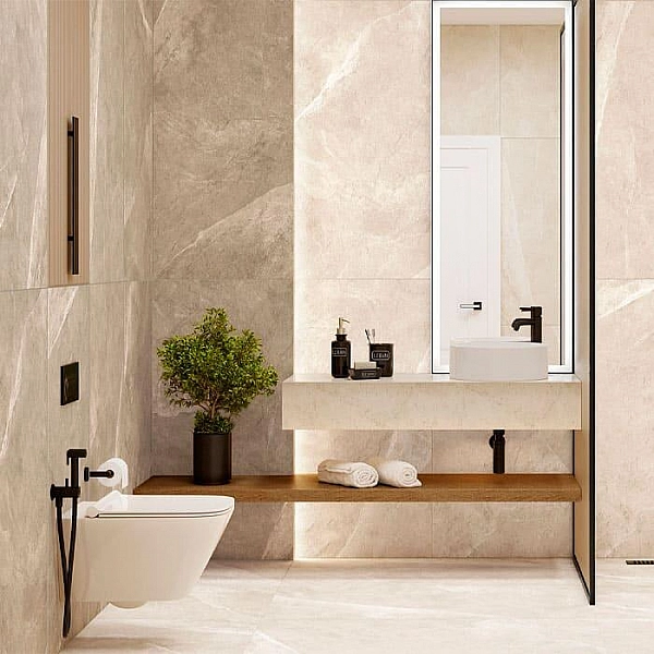 Керамогранит Alma Ceramica Basalto GFA57BST40R 570*570 мм коричневый