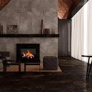 Керамогранит Lux Ceramics RC Dakar Dark Silver 1200*600 мм. Изображение - 1