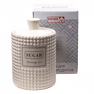 Банка для сыпучих продуктов Sugar HC1910060-6.25S код 221172 керамическая 650 мл
