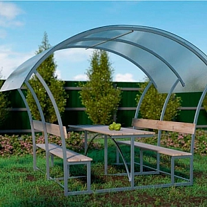 Беседка Уют-Астра 2 м с сотовым поликарбонатом 4 мм. Изображение - 1