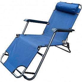 Шезлонг складной C3030 60*155*80 см цвет в ассортименте