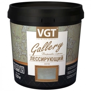 Состав лессирующий VGT Gallery полупрозрачный бесцветный 0.9 кг