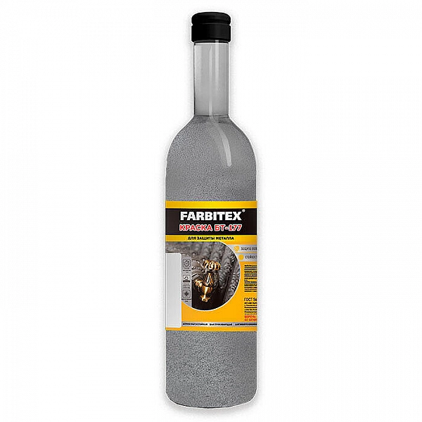 Краска Farbitex БТ-177 серебрянка 0.5 л