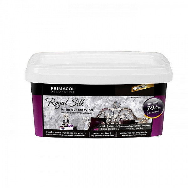 Краска декоративная Primacol Royal Silk серебряный 3 кг