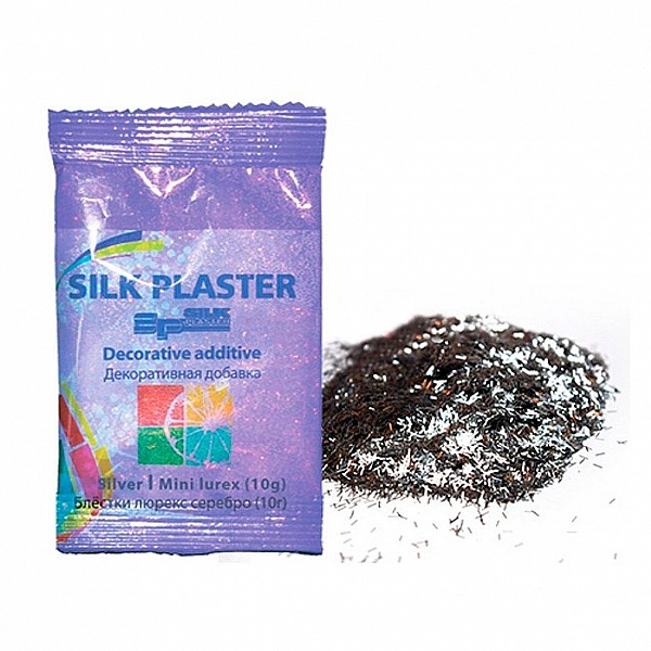 Блестки люрекс Silk Plaster 10 г серебро