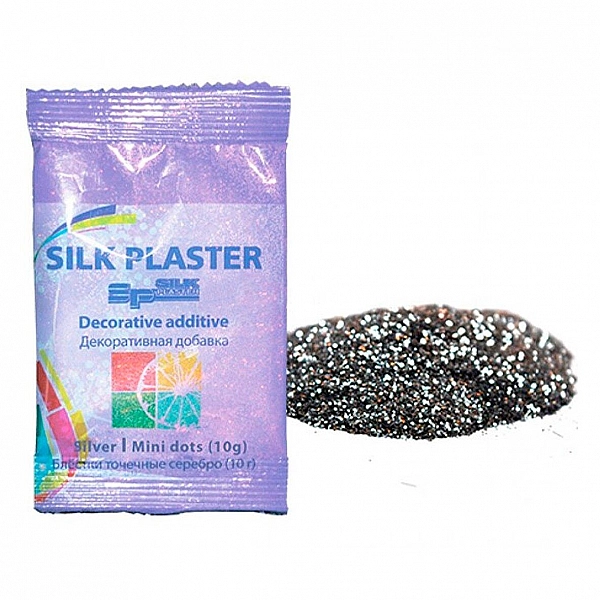 Блестки точка Silk Plaster 10 г серебро