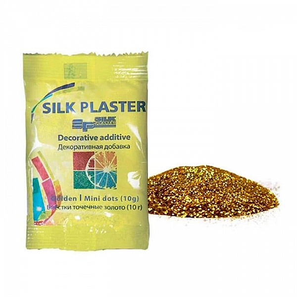Блестки точка Silk Plaster Мини 10 г золото