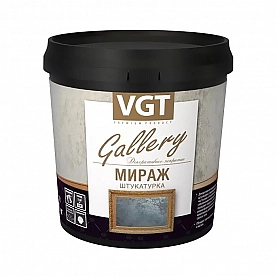Штукатурка декоративная VGT Мираж серебристо-белая 1 кг