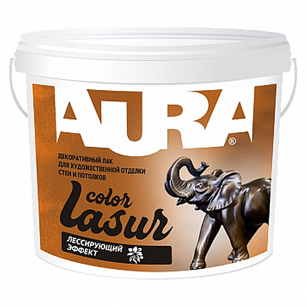 Лак водно-дисперсионный акриловый Aura Lasur Color 2.5 кг