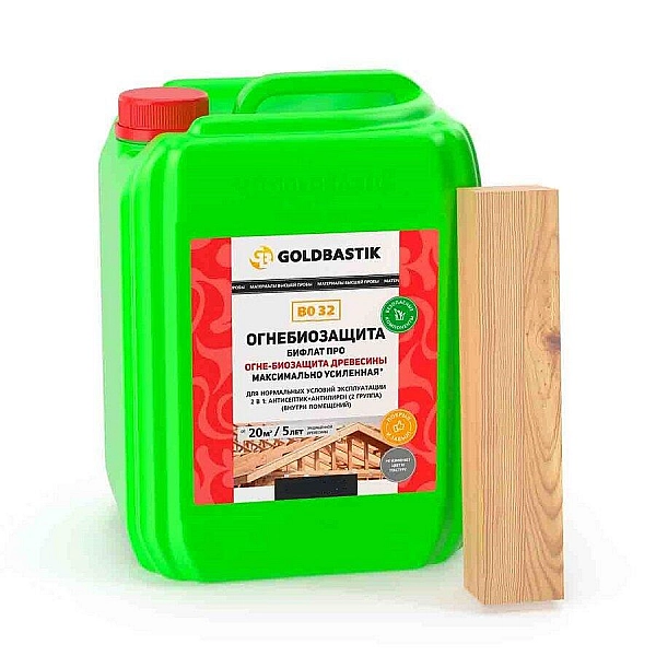 Огнебиозащита Goldbastik BO 32 Бифлат Про 1.25 кг