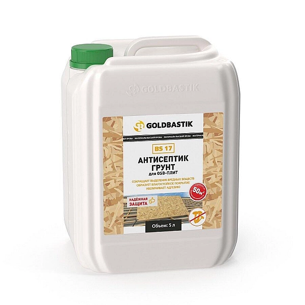 Антисептик-грунт Goldbastik BS 17 для OSB-плит 5 л
