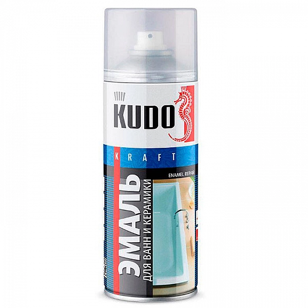 Эмаль Kudo KU-1301 для ванн и керамики белая 520 мл